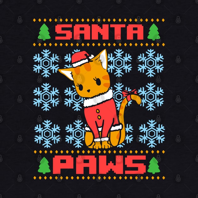 Santa Paws Ugly Christmas Sweater by KsuAnn